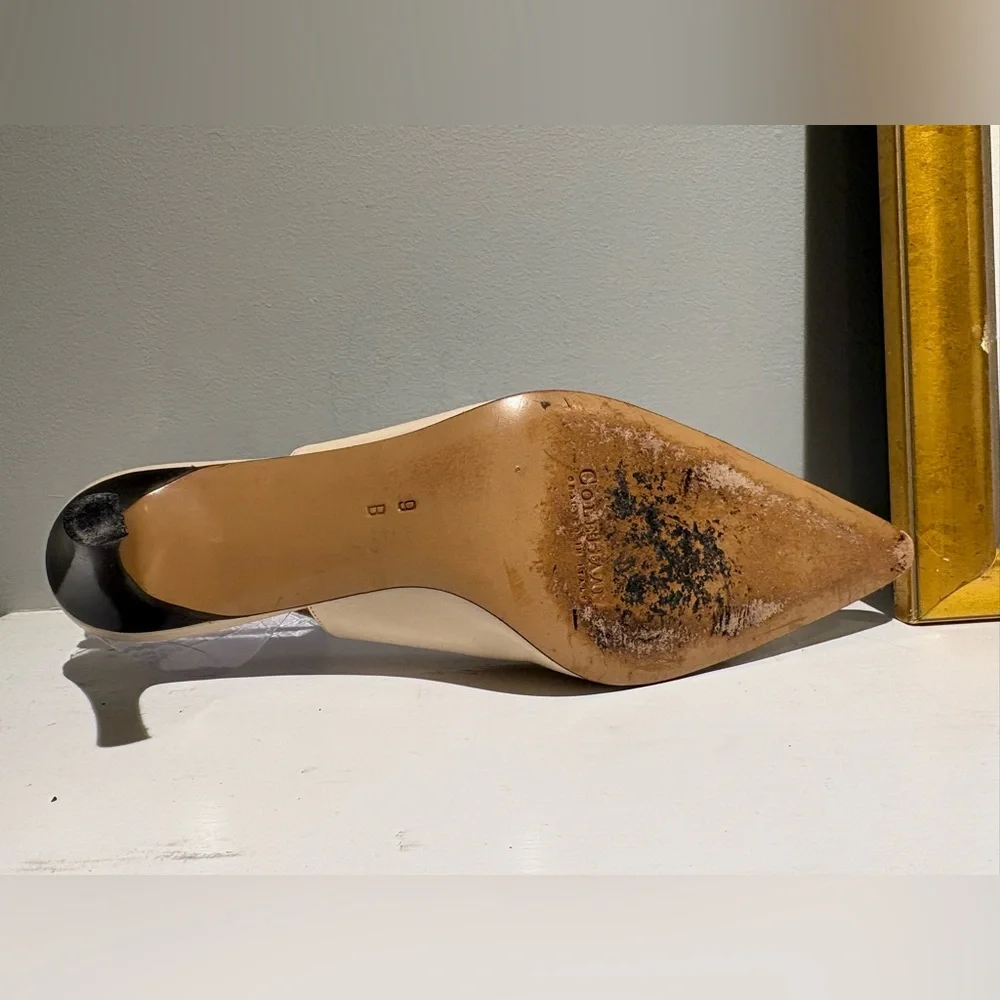 Cole Haan Cream Slingback Heels - Picture 11 of 15